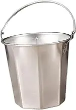 Fonowx Ice Bucket Beverage Bucket Beer Beverage Tub for Parties Beverage Tub Restaurant Champagne Bucket Wine Bucket Drink Bucket, Argent 0.7L