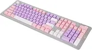 Rengu Keys Mechanical Keyboard Made of Tricolor ABS Material. 61/87/104/84/64/98/96 Keys ( White)