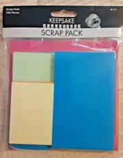 100 Assorted Scrapbook Paper Pieces Acid Free Card Making Hobby Project Craft