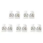10 PCS Self Adhesive Hooks Rod Bracket Towel Curtain Bracket Drapery Pole1627