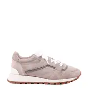 Brunello Cucinelli Monile Lace-Up Sneakers 36,37,39 light brown