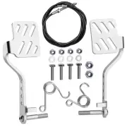 Go Kart Pedals with Throttle Cable, Go Cart Brake Throttle Pedal with 71" Cab...