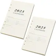 SEWACC A5 Binder Inserts 2pcs Detachable Notebook Inner Paper Refill Paper for Dotted Notebook Notepad