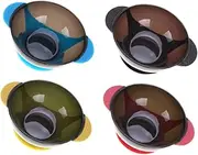 4pcs Anti-tilt Suction Cup Hair Dye Mixing Bowl Set Hair Coloring Tools for Hair Salon