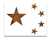 China Flag Stencil - Reusable Color, Draw, Paint Custom Stencil Art