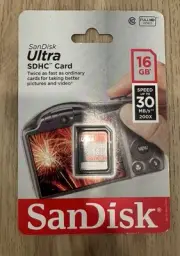 SanDisk Ultra 16 GB SD SDHC Class 10 UHS-I Memory Card Speed Up To 30MB/s