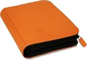 Card Guardian - 4 Pocket Premium Binder for 160 Cards (Orange) | Zipper Closure and Side Loaded Pockets | Compatible with Trading & Sports Cards including Magic the Gathering, Yugioh, Baseball Cards