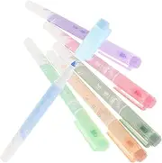 HOUDERCO 6pcs Dual Tip Highlighter Pens Cute Gel Marking Pens for Journaling Office Art Projects Versatile Fine Tip Design for Note Taking Document Highlighting