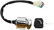 Ignition Key Switches Ignition Starter Switch 4 Pin Engine Start Switch Ignition Lock Starter Control for Motorcycle ATV Dirt Bike Ignition Barrel Key Switch