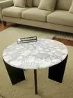 Custom made Stone Coffee table / White Quartz Stone Center Sofa Coffee Table top