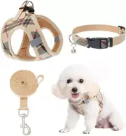 Puppy Harness Small Dog Collar & Leash Mesh Padded Adjustable Dog Vest No Pull