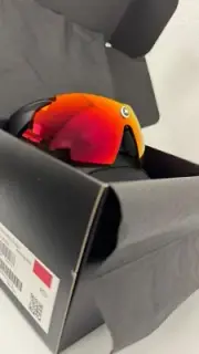 New! ASSOS Skharab Racing Eyewear Cycling Sunglasses RED Lens W/Case