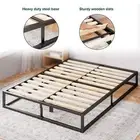 Zinus Joseph Bed Base QUEEN DOUBLE KING SINGLE Metal Frame with Timber Slat