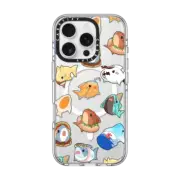 iPhone 16 Pro Clear Case MagSafe Compatible Food Leonarudo pattern