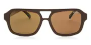 Soda Shades Soda BIANCA Coffee Men's Sunglasses Brown Size 54