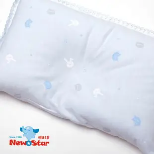 【晴晴百寶盒】純棉嬰兒枕(中間圓凹設計) 枕套可以輕鬆拆洗 不管是溢奶汗水都可以超輕鬆換洗 台灣製造 S025