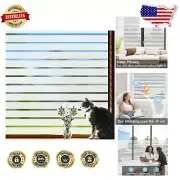 Pet-Friendly Frosted Window Cling - Blurry Views, Not Disturbances, 35.4x78.7in