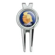Huge! Trump Caricature Hair Funny Golf Divot Tool Ball Marker