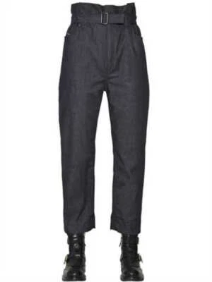 DIESEL Black Gold Paperbag Waist Jeans NWT! Dark Wash Denim Tapered $350 Sz 26
