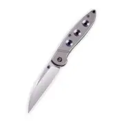 WE Knife Schism Frame Lock 908B Knife CPM S35VN Gray Blue Titanium