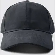 Mens Plain Cap In Black