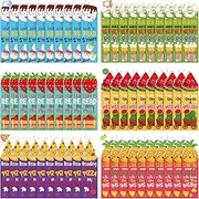 60 Pcs Scented Bookmarks for Kids Bulk Scratch and Sniff Fruit Food Theme Bookmarks with Sayings End of Year Gifts Strawberry Watermelon Pizza Popcorn for Class Reader Student Teens Decorations
