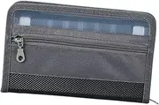 TENOL File Organizer A4 Accordion Folder with Safe Zipper Lightweight Portable Office Document Bag for Homes Schools Receipts Bills, Clear