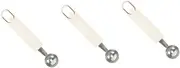 Luxshiny Pcs Dessert Baller Spoon Stainless Steel Melon Baller Round Scooper Fruit Scoop Kitchen Tool DIY Melon Ball Maker