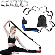 Izzila Stretching Strap With Loops and Detachable Foot,Fascia Stretcher Used,Foot & Calf Stretcher for Yoga, Gymnastics, and Flexibility Training,Included Bag
