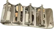 [Generic] Travel Toiletry Cosmetic Pouch - Roll up Makeup Bag, Compartment Toiletry Bag | Portable Cosmetic Storage, Compact Makeup Organizer, Foldable Makeup Bag Multifunctional Cosmetic Bag for Women