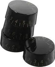 ERINGOGO 4pcs Electric Guitar Control Knobs Volume Replacement Knobs for Electric Guitar Lettering Easy to Install Parts