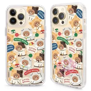 ♥小花花日本精品♥Line Friends貓咪 iphone13系列手機殼 保護殼 手機套