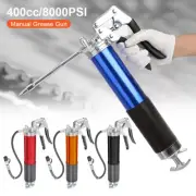 8000 PSI Pistol Grip Heavy Duty Grease Gun with Locking and Needle Tip Nozzle