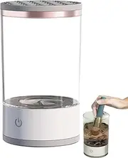 Beauty Brush Washer - Automated Brush Cleaner, Makeup Brush Cleaner Machine | Drying Effortless Use Portable Fast Blender Cleaning Device for Liquid Foundation Contour Eyeshadow Blush Brushes