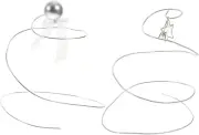 OFFSCH 2pcs Wire Spiral Tree Cake Decorating Crystal Decorations Decoraciones...