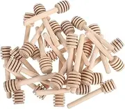 ZUNOXAZ 30 Pack Wooden Honey Dippers Syrup Stirrer Jam Dipper for Tea Party Natural Honeycomb Stick Handles Easy Clean Versatile for Honey Jam Syrup
