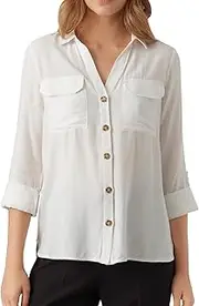[VERO MODA] Women's Bumpy Long Sleeve Shirt, Snow White, XS