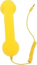 SHOWERORO Retro Style Universal Landline Phone Handset 3.5mm Earphone Jack Plastic Vintage Handset Replaceable for Cell Phones