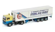 WSI for VOLVO F12 4X2 REEFER TRAILER MALHERBE 1/50 DIECAST Truck Pre-built Model