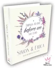 PERSONALISED Bespoke Wedding Planner Organiser Diary / Engagement gift / WeSay