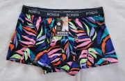 Bonds Mens MX3N H5T Black Multi Printed GuyFront Trunk Brief Size M New