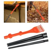 Garden Leaf Rake with 16.5inch Extension Pole for Kids Versatile Narrow Rake
