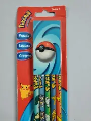 Vintage 2000 Pokemon Nintendo Pikachu Blastoise No 2 Pencils New Pack of 5