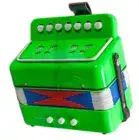 Accordion NEW Top Quality Green Accordion Kids Musical Toy w/7 Buttons 2 Bass