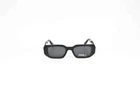 Prada model SPR17W 1AB-5S0 Sunglasses Authentic Unisex Black Geometric Italy