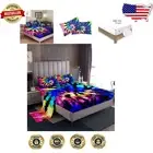 Lightweight Microfiber Bohemian Tie Dye King Size Bedding Set - Machine Washable