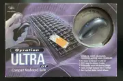 Gyration Ultra GT Cordless 30 Ft Wireless Optical Air Mouse and Keyboard Rare