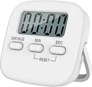EZONEDEAL Digital Timer, Kitchen Timer for Kids, High Alarm Magnetic Countdown Egg Timer, Hanging Hole, Back Stand Countdown Stopwatch Kitchen Timers for Cooking Classroom, Bathroom, Teachers (1Pcs)