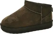 [TruFox] Womens Mini Boots Classic Faux Fur Lined Slip On Ankle Booties