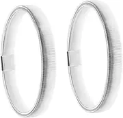[Yardenfun] 2pcs Anti-slip Sleeve Cuffs Mens Bracelet Sleeve Holders Shirt Sleeve Cuffs Arm Bands Arm Garters for Men Arm Cuffs Sleeve Garters Non-slip Man Zinc Alloy Jewelry